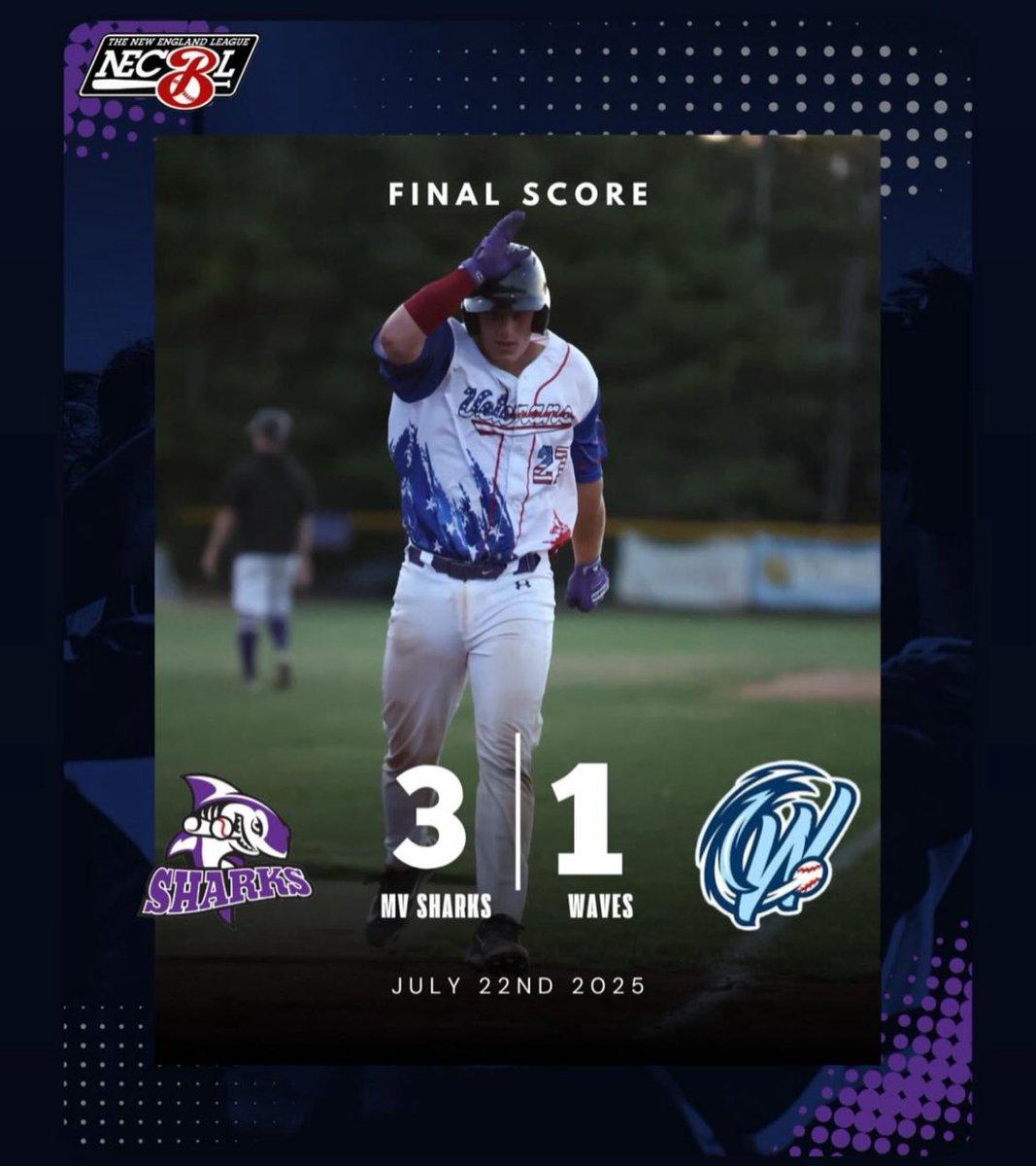MV_Sharks's tweet image. Sharks win 3-1 over @OceanStateWaves next up at @mysticschooners