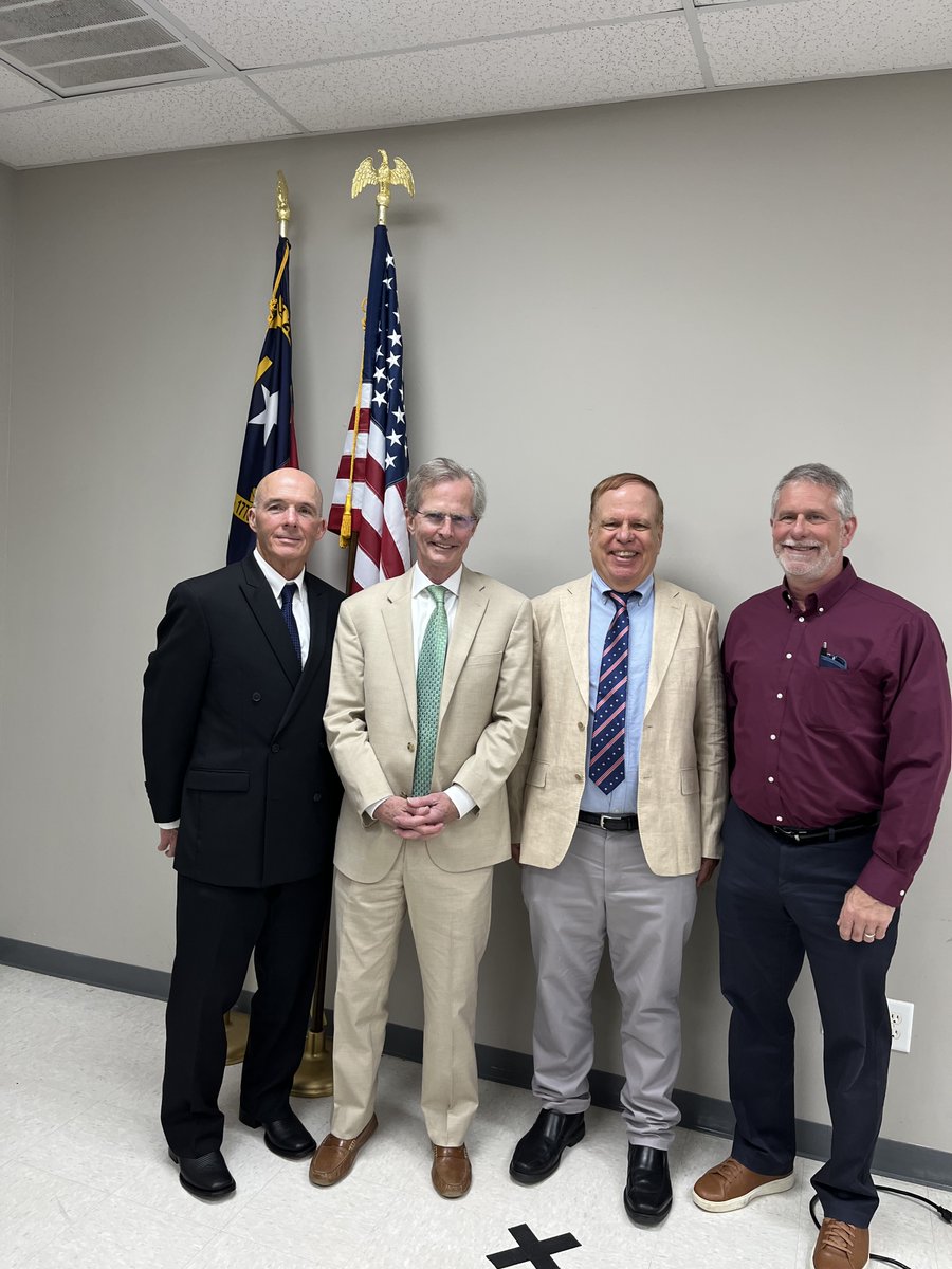 The Chatham County Board of Elections members were sworn in today by Dana Hackney, Clerk of Court. Three members are Republican. Individual pictures were taken for the website. Congratulations to Tad Van Dusen, Bob Tyson and Frank Dunphy!