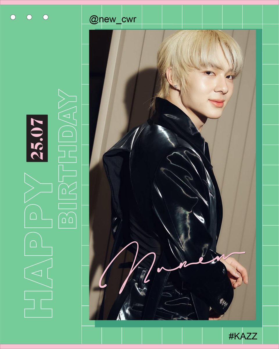 HAPPY BIRTHDAY TO NUNEW <a href="/CwrNew/">NuNew</a>  🎂

สุขสันต์วันเกิดนะคะนุนิว วันเกิดปีนี้ขอให้นุนิวได้ใช้ชีวิตอย่างมีความสุขทุกวัน ยิ้มและหัวเราะเต็มที่ รายล้อมไปด้วยความรักดี ๆ จากทุกคนรอบข้าง เติบโตมาอย่างดีเลยนะคะ 🤍

#KAZZMAGAZINE #Nunew