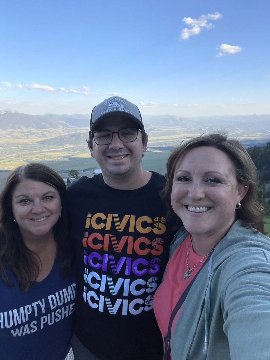 Look at this <a href="/icivics/">iCivics</a> fan I found on top of a mountain! <a href="/lauramcfarren/">Laura McFarren</a> he might be your twin. 

<a href="/HubelHistory/">Mr. Hubel</a> <a href="/wahaus/">wahaus</a> <a href="/GrandTetonNPS/">Grand Teton National Park</a>