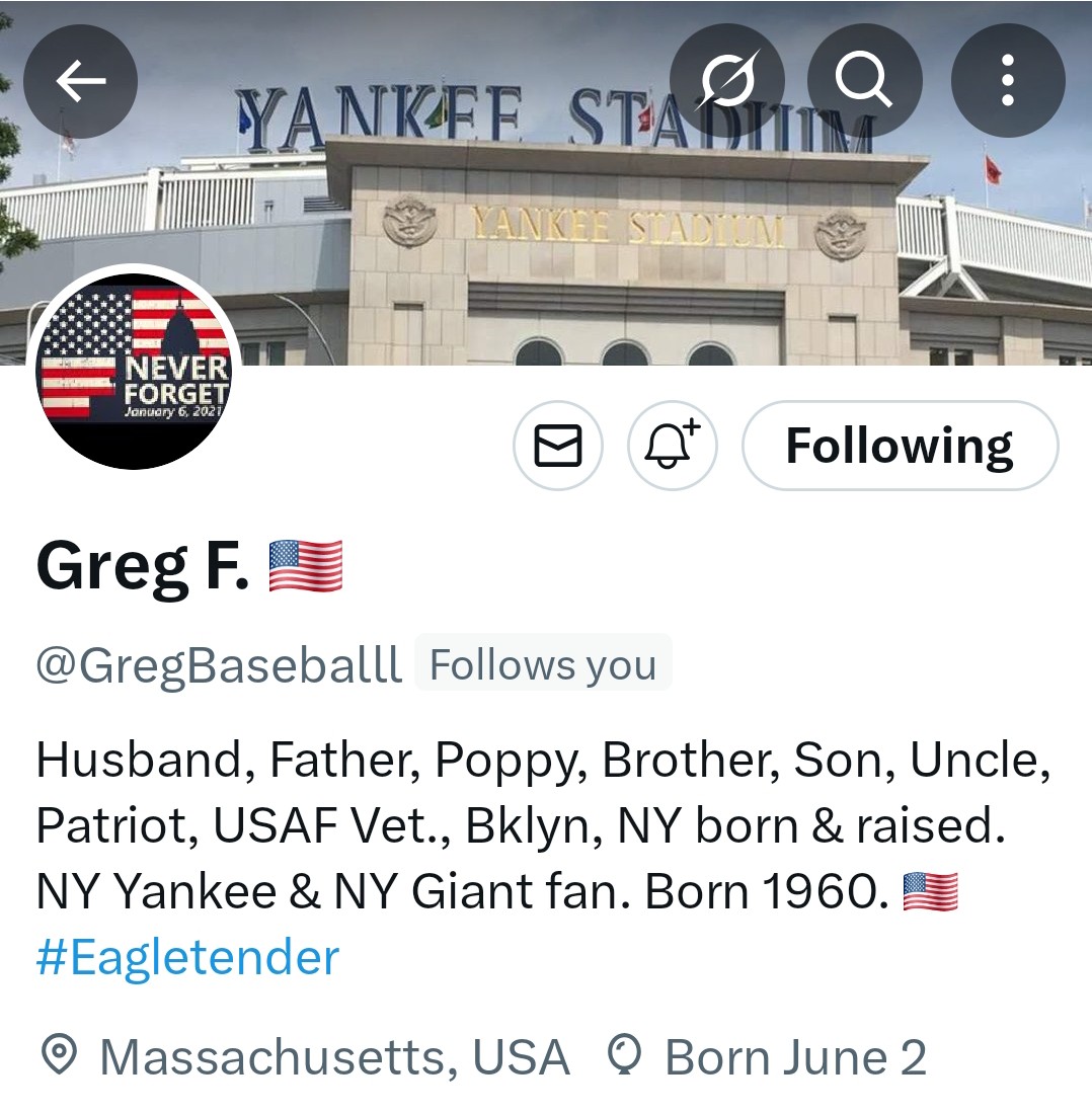 baddgrl_'s tweet image. If a Yankee fan living in MA and a Red Sox fan living in NY can find common ground, surely we should be able to achieve peace in the Middle East 🙏
Thanks for the follow, @GregBaseballl