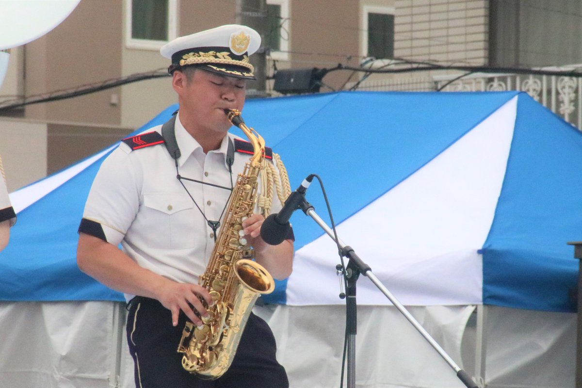 7th_Division_pr's tweet image. 【イベント情報】
千歳市では7月19日~8月20日までの間、「千歳市民夏まつり」が行われております!
そのオープニング行事に #第7音楽隊 と #第11普通科連隊 の #機甲太鼓 が登場しました!
#第7師団
#自衛隊
#新生機甲師団
#祭
#演奏