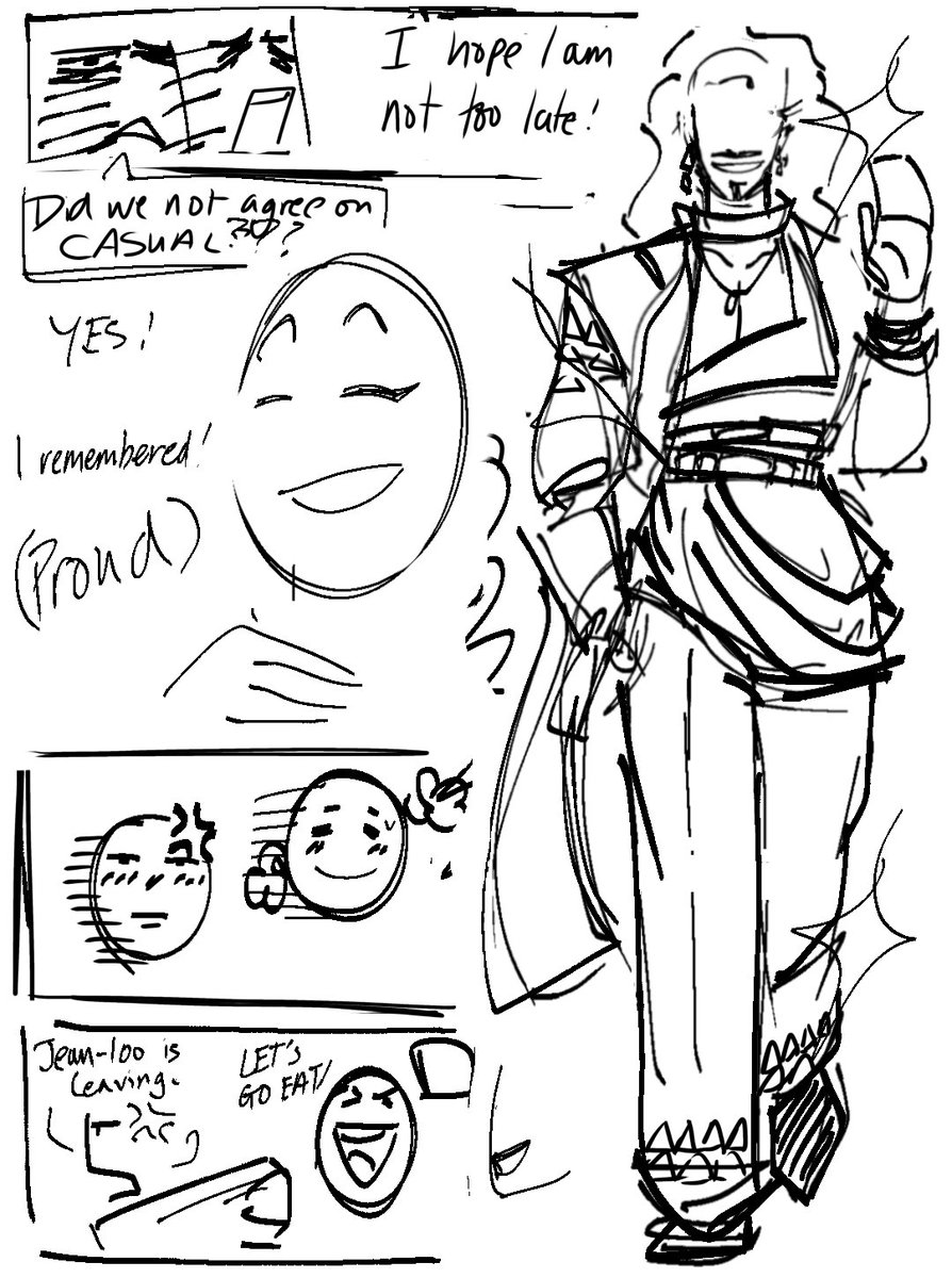 [WIP] I need some help with Johnny and Amir’s outfits!! Especially Johnny’s 💀💀💀 I feel like both of them are missing a bit of OOMPH? I’d really appreciate suggestions? Inspo images?