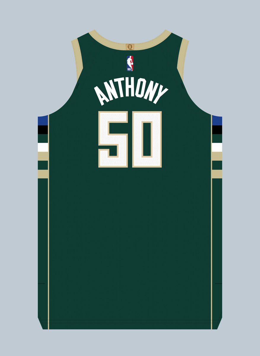 EtienneCatalan's tweet image. Cole Anthony (@The_ColeAnthony) will wear No. 50 for the #Bucks. Number last worn by Bonzie Colson in 2019.
His father Greg worn 50 as well for the Bucks in 2002. #NBA