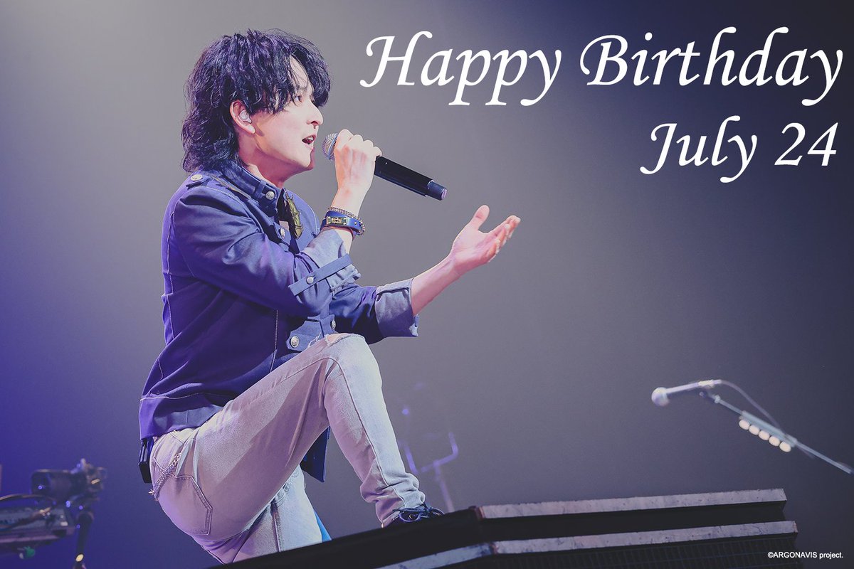 ARGONAVIS_info's tweet image. 本日7月24日は...
🚢Argonavis ボーカル担当の七星 蓮役、
#伊藤昌弘 さん（@masahiro__110）のお誕生日🎤🍔

おめでとうございます🎉
　
ライブでの素敵なパフォーマンス、是非チェックしてくださいね✨
youtu.be/p3XQgjoFZP0

#アルゴナビス