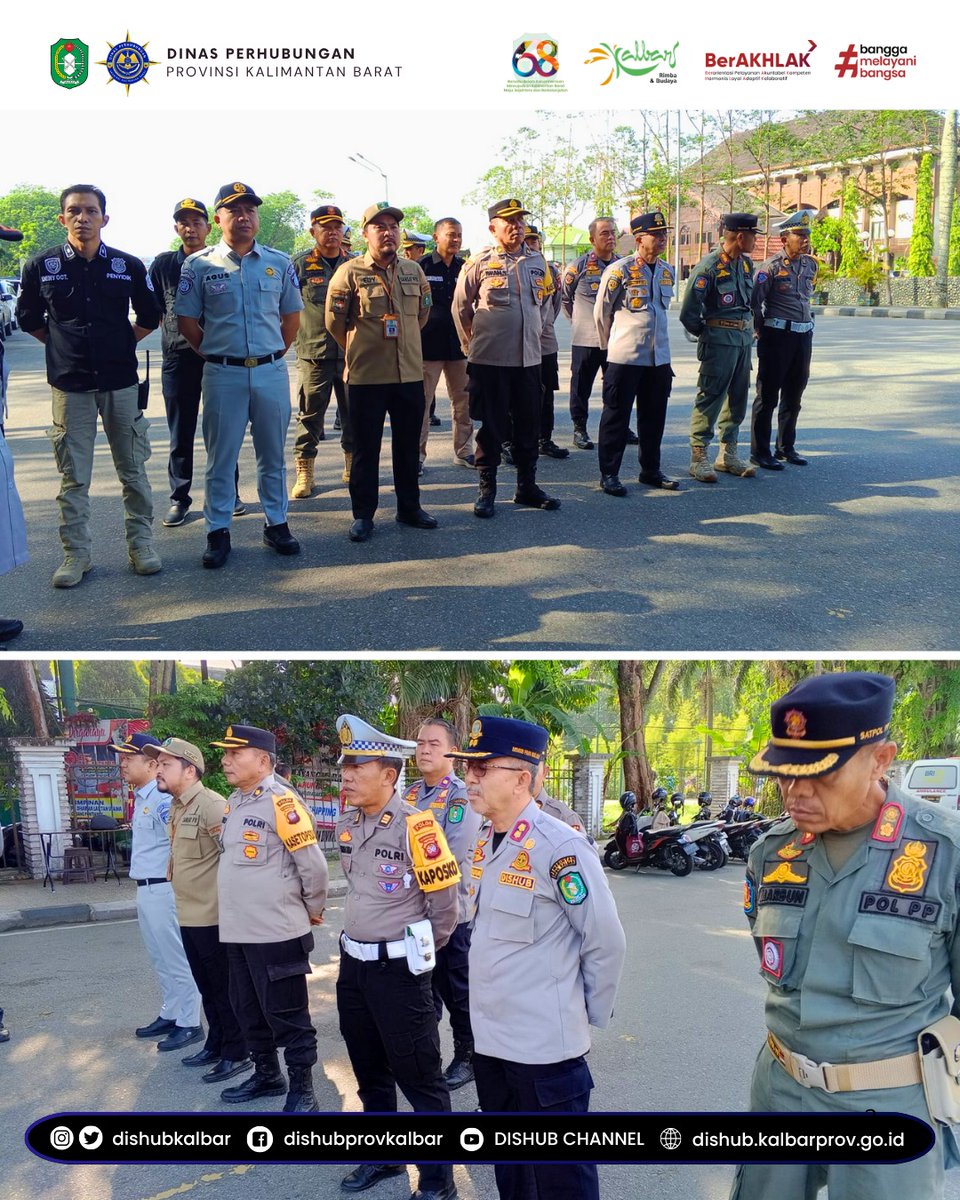 DishubKalbar's tweet photo. Giat Pemeriksaan Gabungan Kendaraan Bermotor dalam rangka Operasi Kepolisian Kewilayahan "Patuh Kapuas" tahun 2025.
Sabtu, 19 Juli 2025. https://t.co/LQr9t4dUmD