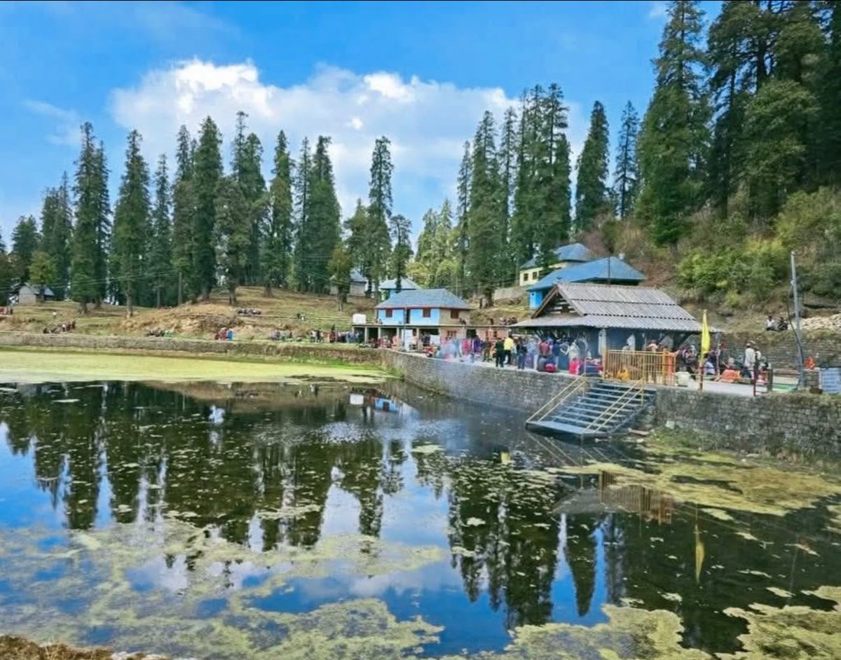 Dev Kamrunag lake at 10,200 ft above sea level in Mandi district of Himachal Pradesh
