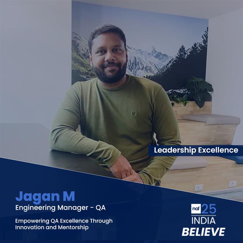 NafTechnology's tweet image. A big shoutout to Jagan MJ, our QA Manager, for winning the Leadership Excellence Award at #Believe25! From building high-performing QA teams to driving automation and process innovation—Jagan leads with purpose. 

#NAFTech #LifeAtNAF #TechLeadership #QAExcellence