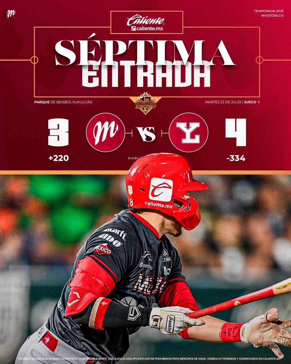 DiablosRojosMX's tweet image. La séptima ya se fue ⏭️ ¡VAMOS DIABLOS!
Regístrate en @calientesports y recibe $1000 de regalo, forma parte de la casa de apuestas oficial de la Pandilla Escarlata 👹📲
👉🏻 bit.ly/3oCTSTn
#H1S7ORICOS🏆 | #MásAcciónMásDiversión