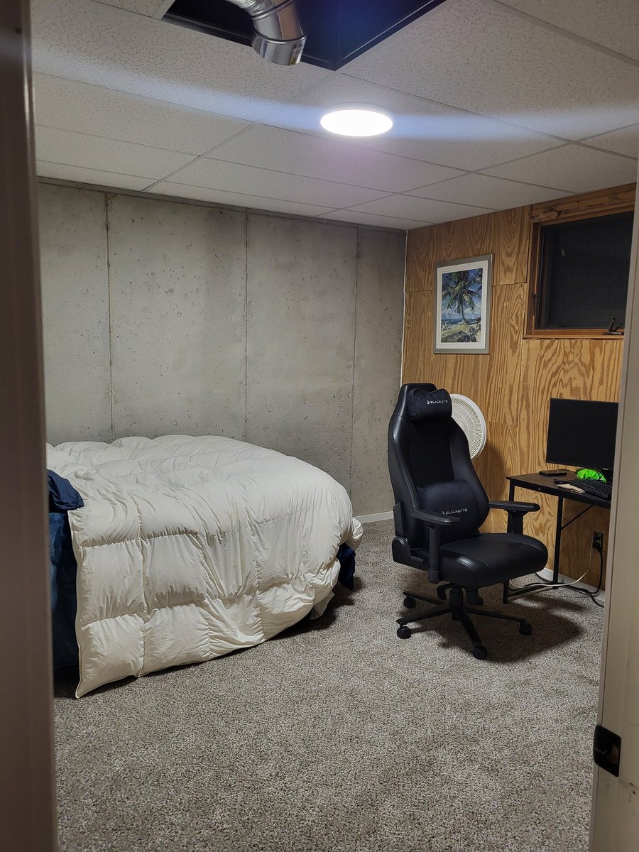 <a href="/reveal_rl/">SSG reveal</a>, when you win a Regional, DaBigReveal enhances the prison cell to make it more comfortable.   You are off the concrete with a subfloor,  new carpet, drop ceiling installed and  heat/ ac vent added.    Win another Regional, receive paint, window trim and a ceiling fan.