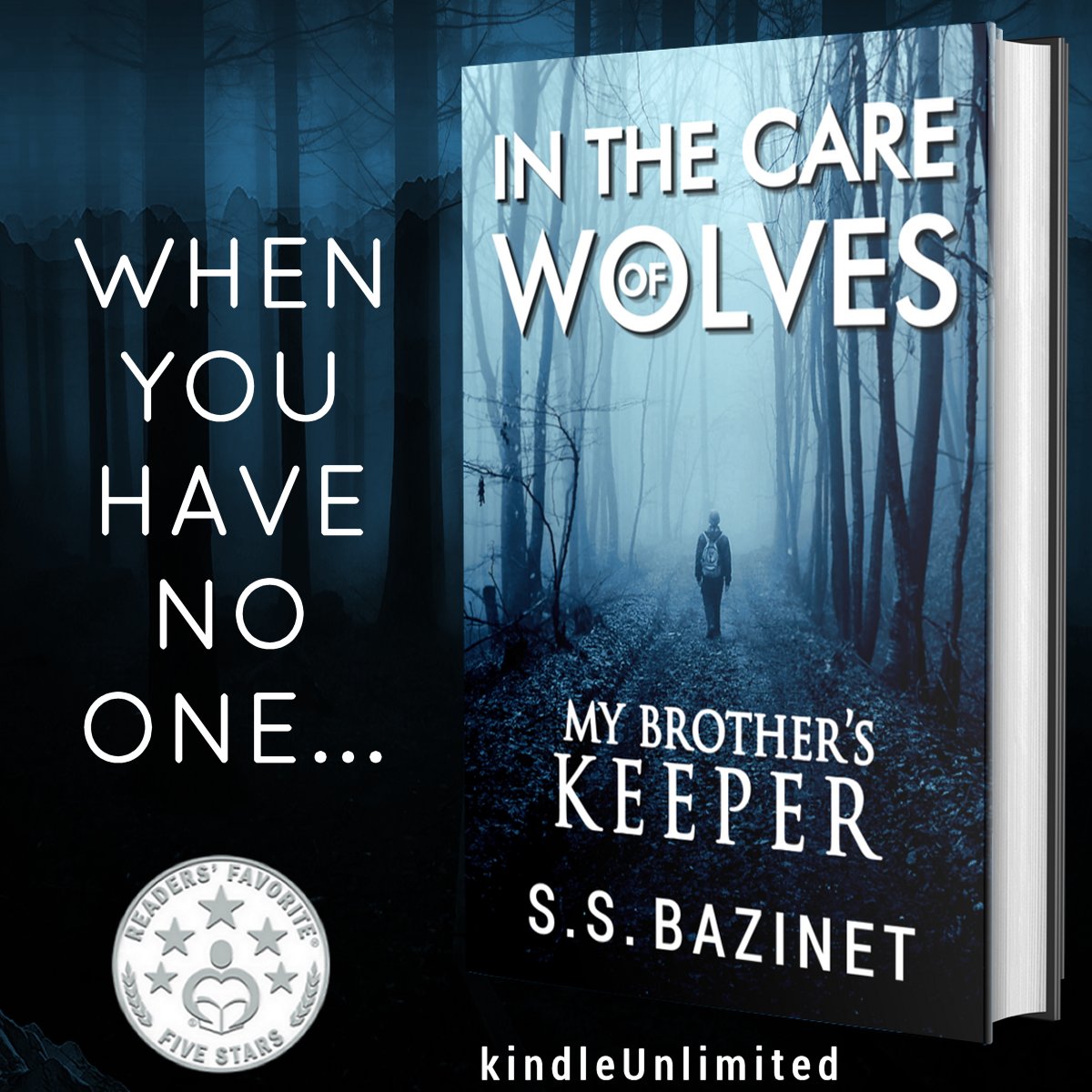SSBazinet's tweet image. IN THE CARE OF WOLVES
amazon.com/dp/B008R8ZFPM
“When there is no one....”
My Brother's Keeper
▪️An Abducted Boy
▪️A Militant Brother
▪️A Family Betrayed
⭐️⭐️⭐️⭐️⭐️ “Action, Family, HOPE”
#Thriller #Suspence #Family #werewolves
