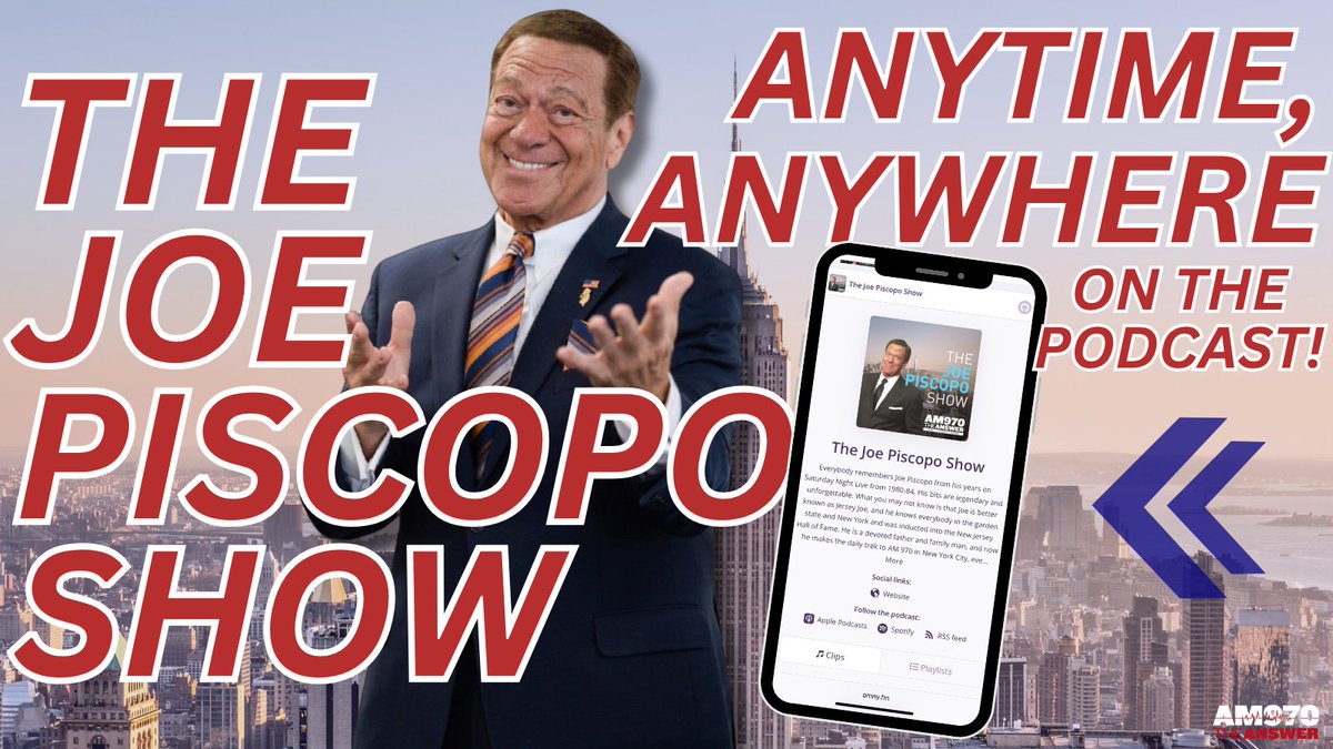JoePiscopoShow's tweet image. Missed todays show? Listen on the podcast ft. @JrzyJoePiscopo with guests @jsolomonReports, @StephenMoore, @GordonGChang, @DrMarcSiegel, @AlanDersh, @Rafa_Mangual & MORE!
🎧: omny.fm/shows/the-joe-…