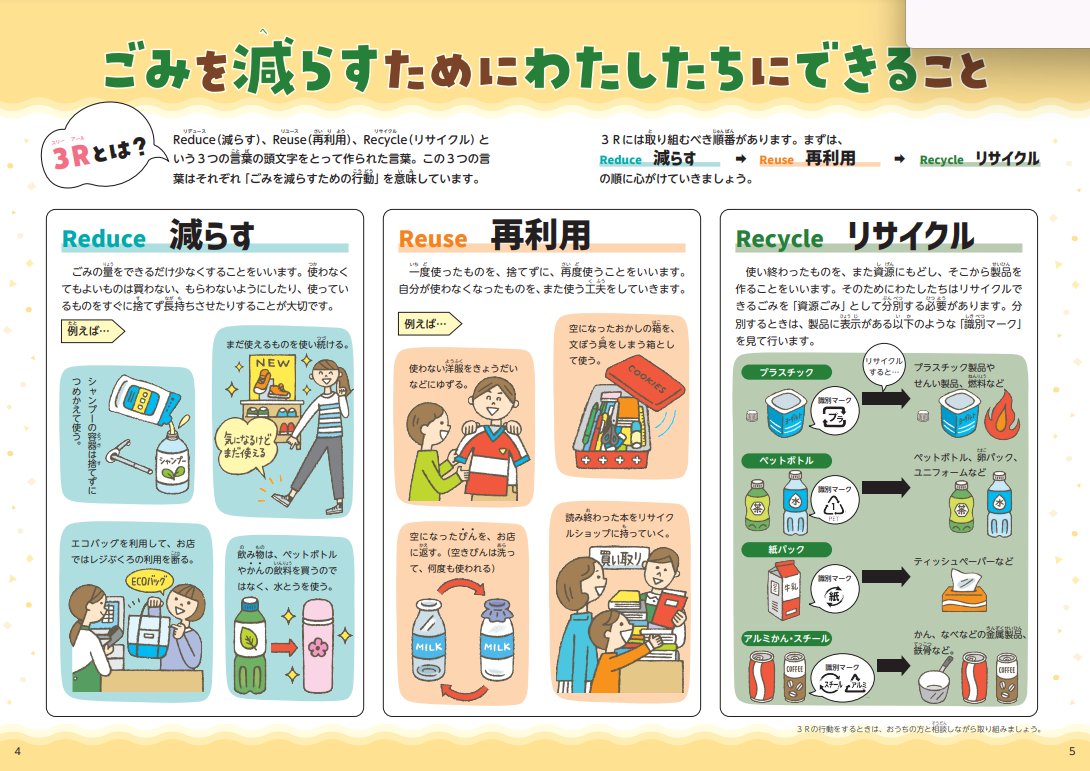 ＼#シモジマ　NEWSリリース④／💁‍♂️
🏫小学校向け環境副教材を制作 🏫

～全国の小学校へ約 9 万部を無償配布～📗
(5月中旬頃)
教育支援を通した地域・社会貢献を目的に🌿
『未来の地球のために 3Rで ごみを減らそう！』

🔽宜しければこちらを💁🔽
shimojima.co.jp/dcms_media/oth…