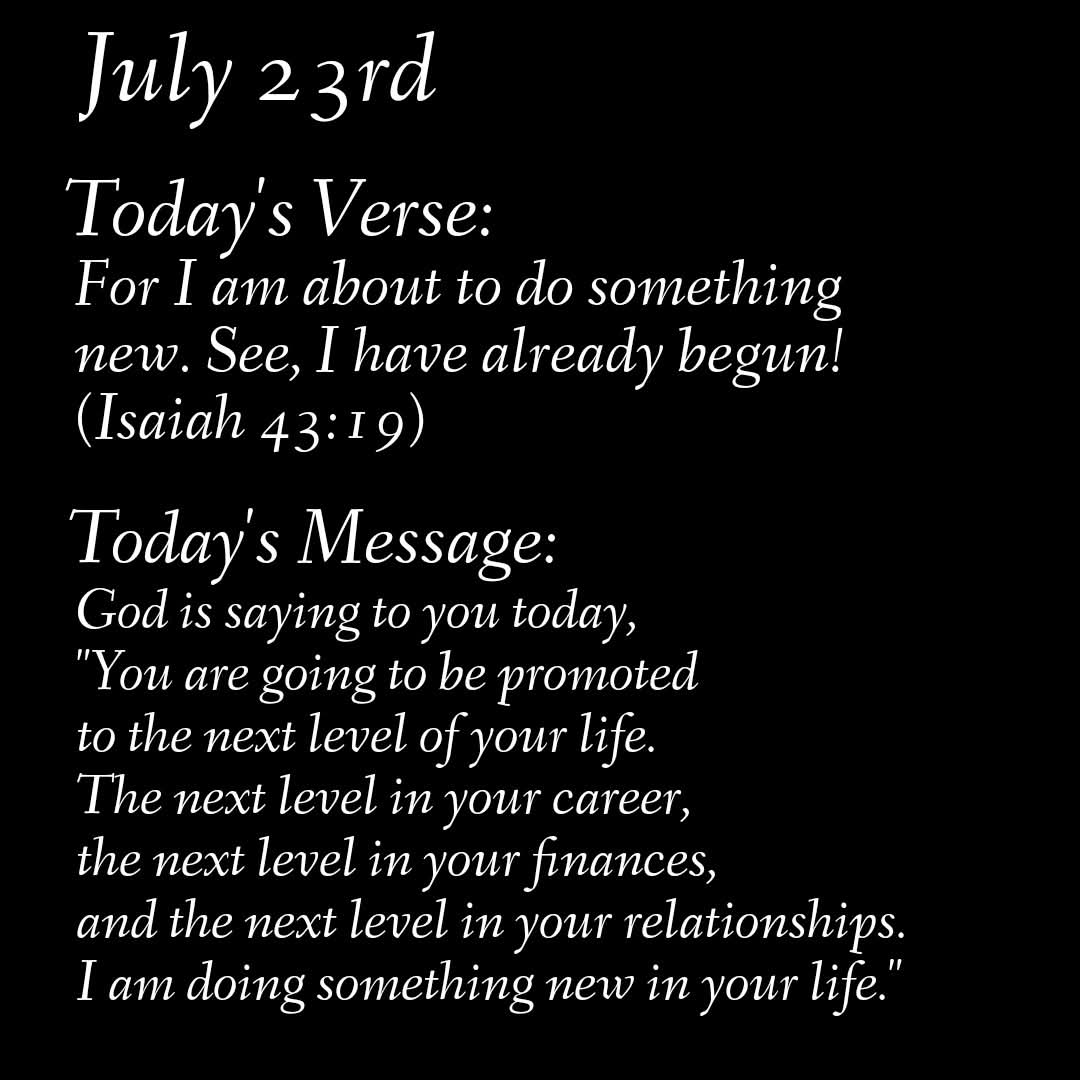 Here's a Wednesday confirmation along with a boost to awaken your spirit and uplift your day!
#HeIsWithYou 
#HisPromiseIsTrue 
#ItHasBeenWritten   
#HeIsClearingThePath 
#ThisYourSeason 
#GetReadyForOverflow     

Be well!
Dr. RC💜💛