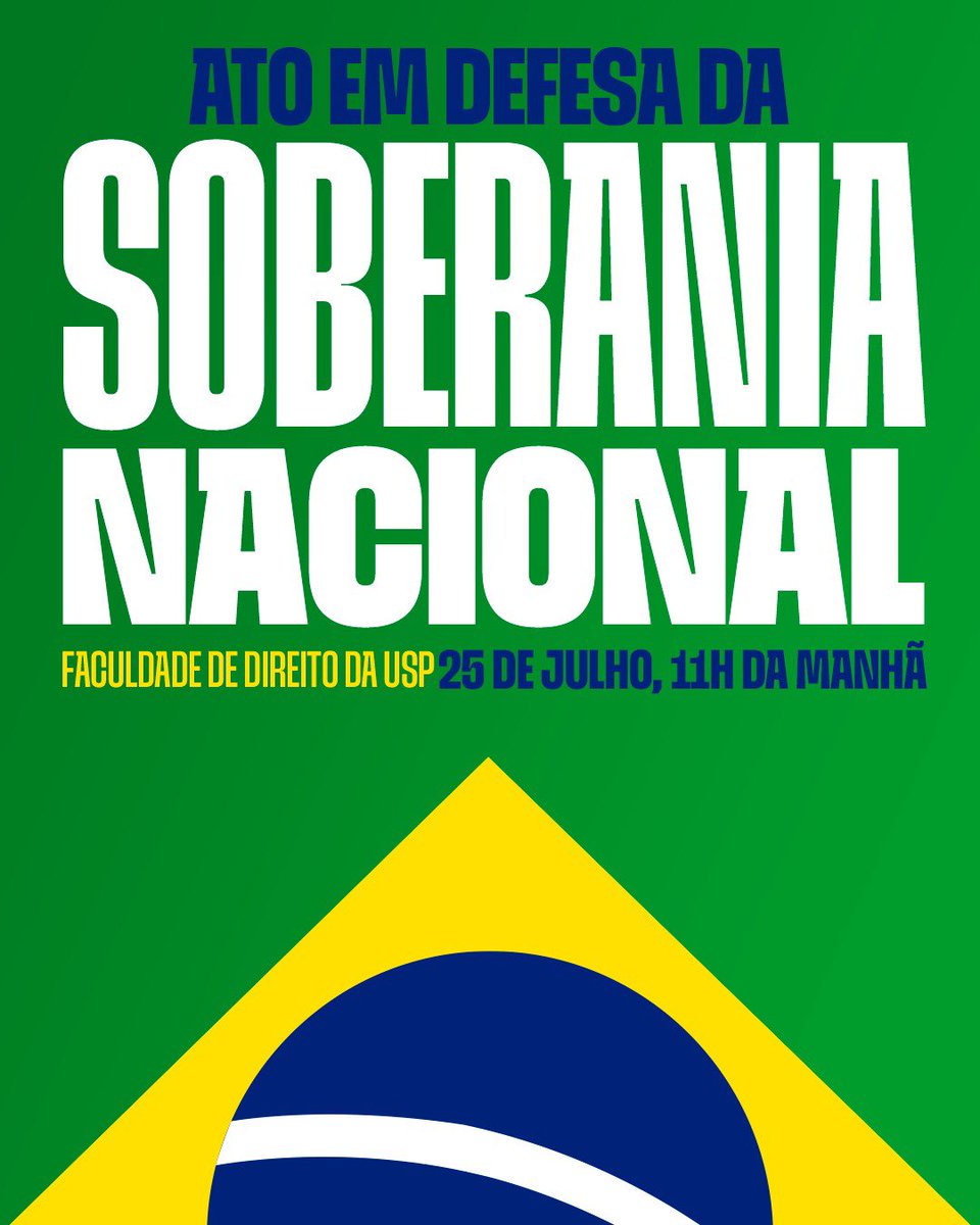 pedro_serrano1's tweet image. Independente de ideologias ou classe social , todos brasileiros na Faculdade de Direito do Largo de São Francisco nessa sexta às 11 hs, em luta peloBrasil e sua soberania !