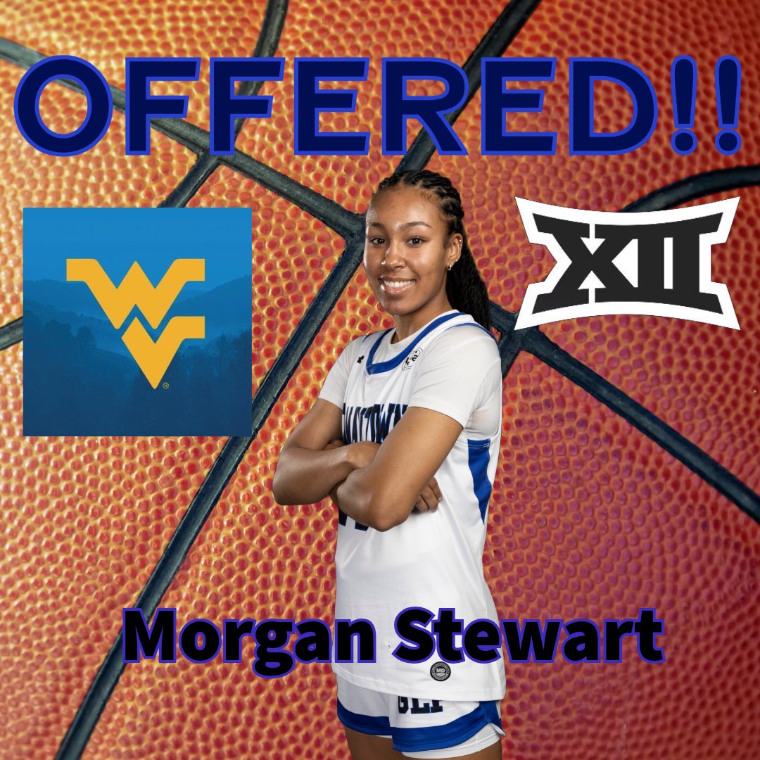 GLP_Basketball's tweet image. First @Big12Conference offer for @morganstew_24 as @WVUWBB is the latest school to get involved with her. Thank you to the entire Mountaineer staff! #GLPFamily💙🖤💙