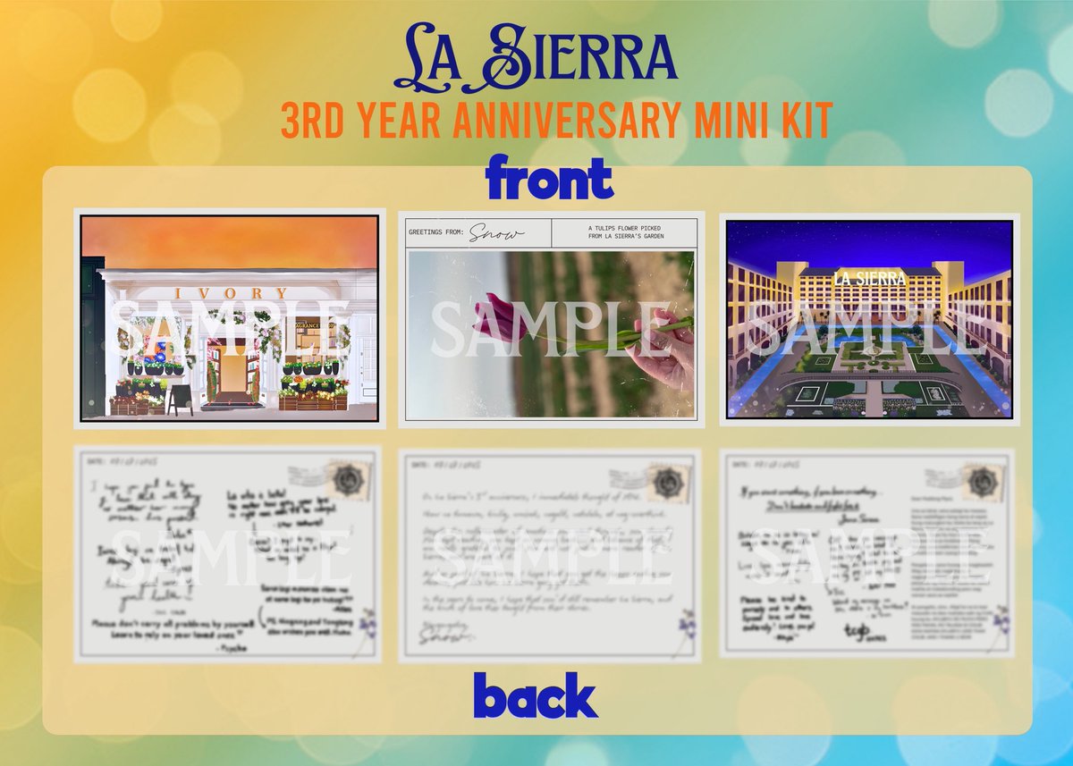 Photostrip &amp; Postcard reveal!

✅ Character Art
✅ Ivory &amp; La Sierra Hotel Illustration
✅ Messages from LS gang and yours truly.

07.27.2025