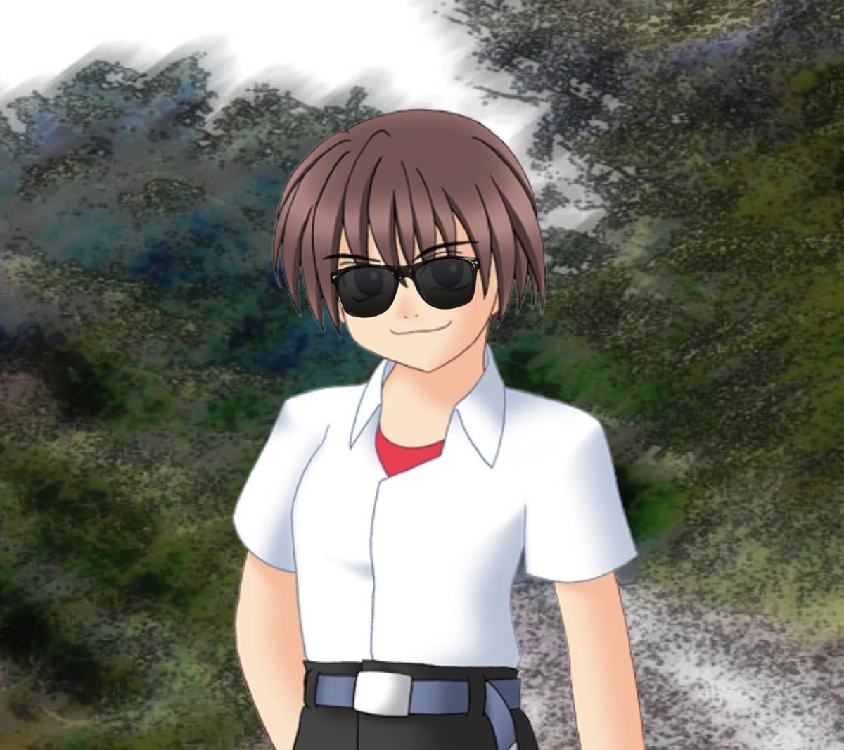 Mae_Keii's tweet image. Alright, imagine this...
You're taking a stroll down a road in Hinamizawa when you bump into this strapping young man. What's your first move?