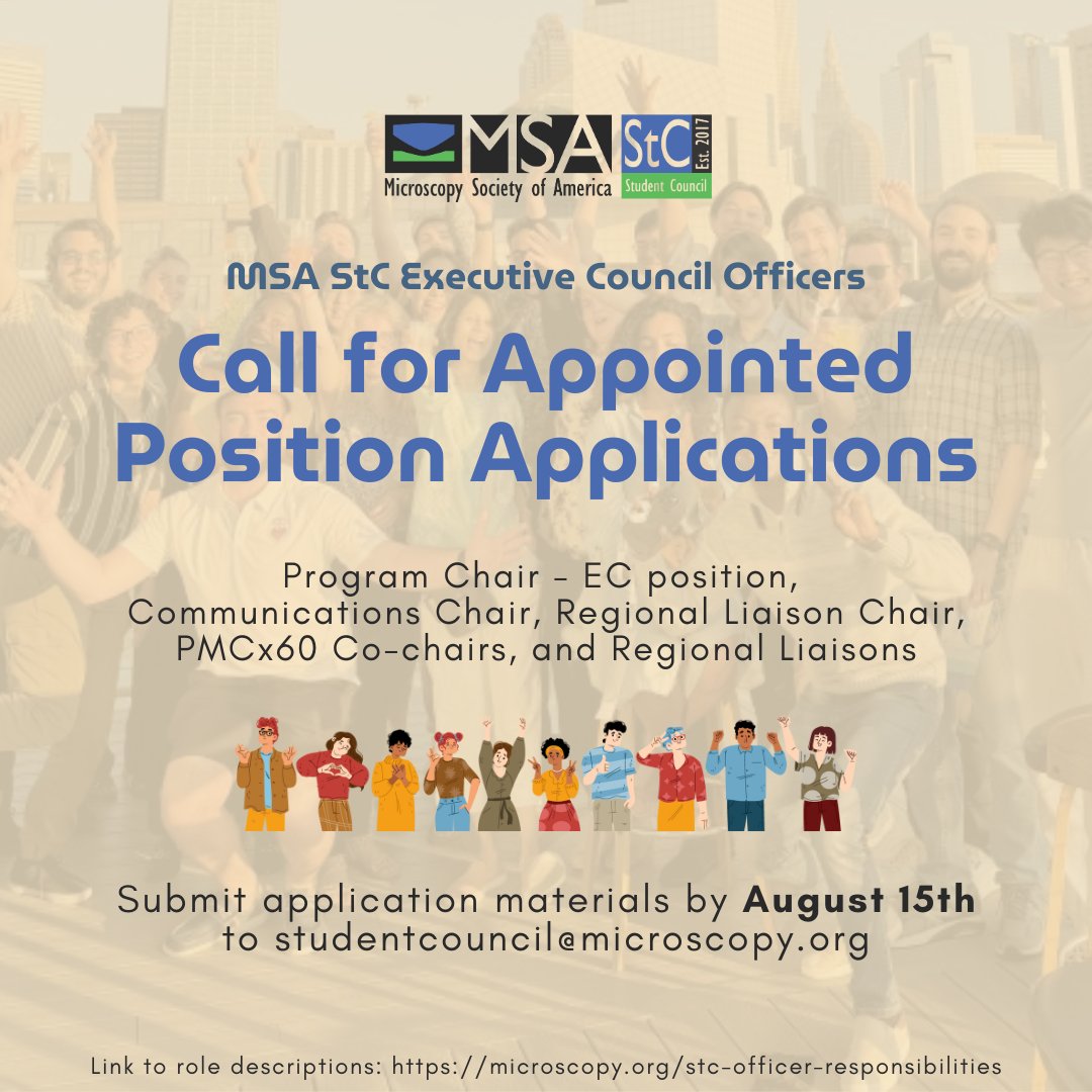 📢 Announcing the 2025–2026 MSA Student Council Elected Officers! 🎉
Thomas, Jackson, Patrick, Ece &amp; Danial begin their term at M&amp;M 2025 👏

💼 Appointed positions now open!
Apply by Aug 15th: Program Chair, Communications Chair, PMCx60 Co-chairs, Comms, &amp; Regional Liaisons