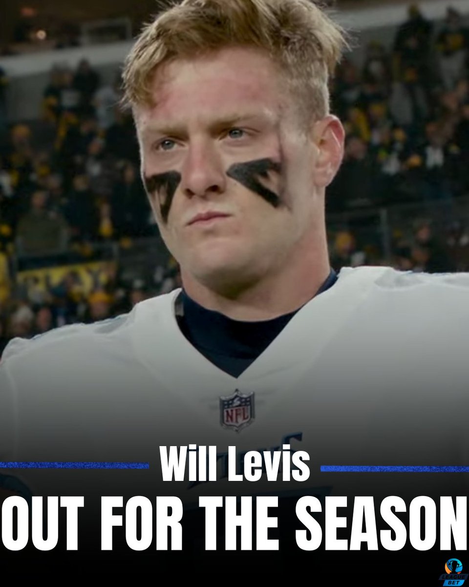 LeagueBetApp's tweet image. Tennessee Titans QB, Will Levis, will be out for the 2025 NFL Season. The Titans have announced that Levis will undergo shoulder surgery and will not be able to play.