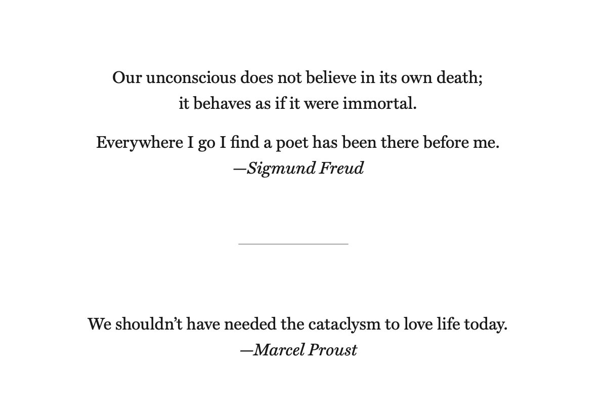Harmony_Holiday's tweet image. I love that Freud was haunted by poets, that the West is haunted by cataclysm addiction