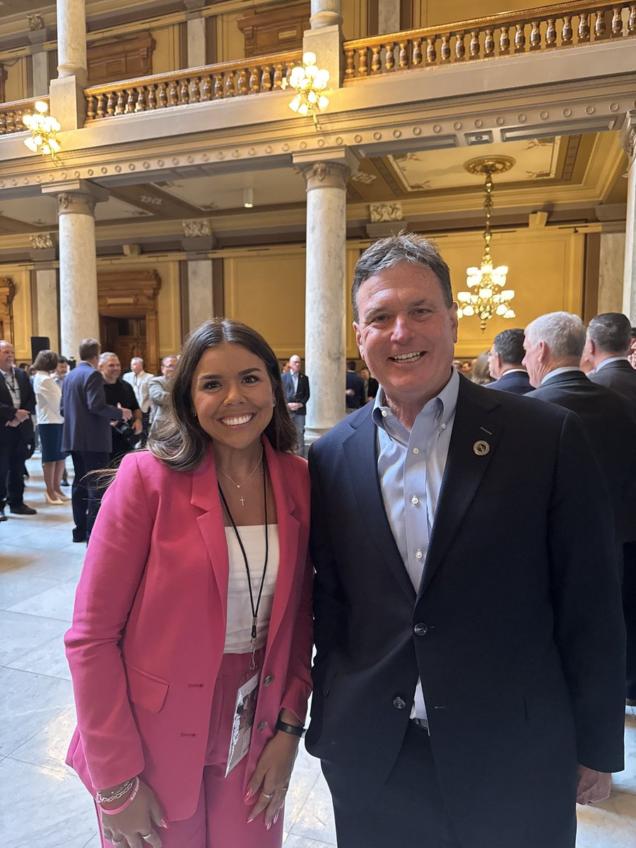 SophiaSLorey's tweet image. Men stole records. NCAA let it happen.
Today @AGToddRokita and 27 AGs demanded to @CharlieBakerMA NCAA president that those titles be returned to the women who earned them.
California? Silent. @AGRobBonta
Grateful to be at the Indiana Capitol today.
tinyurl.com/w48xy7x7