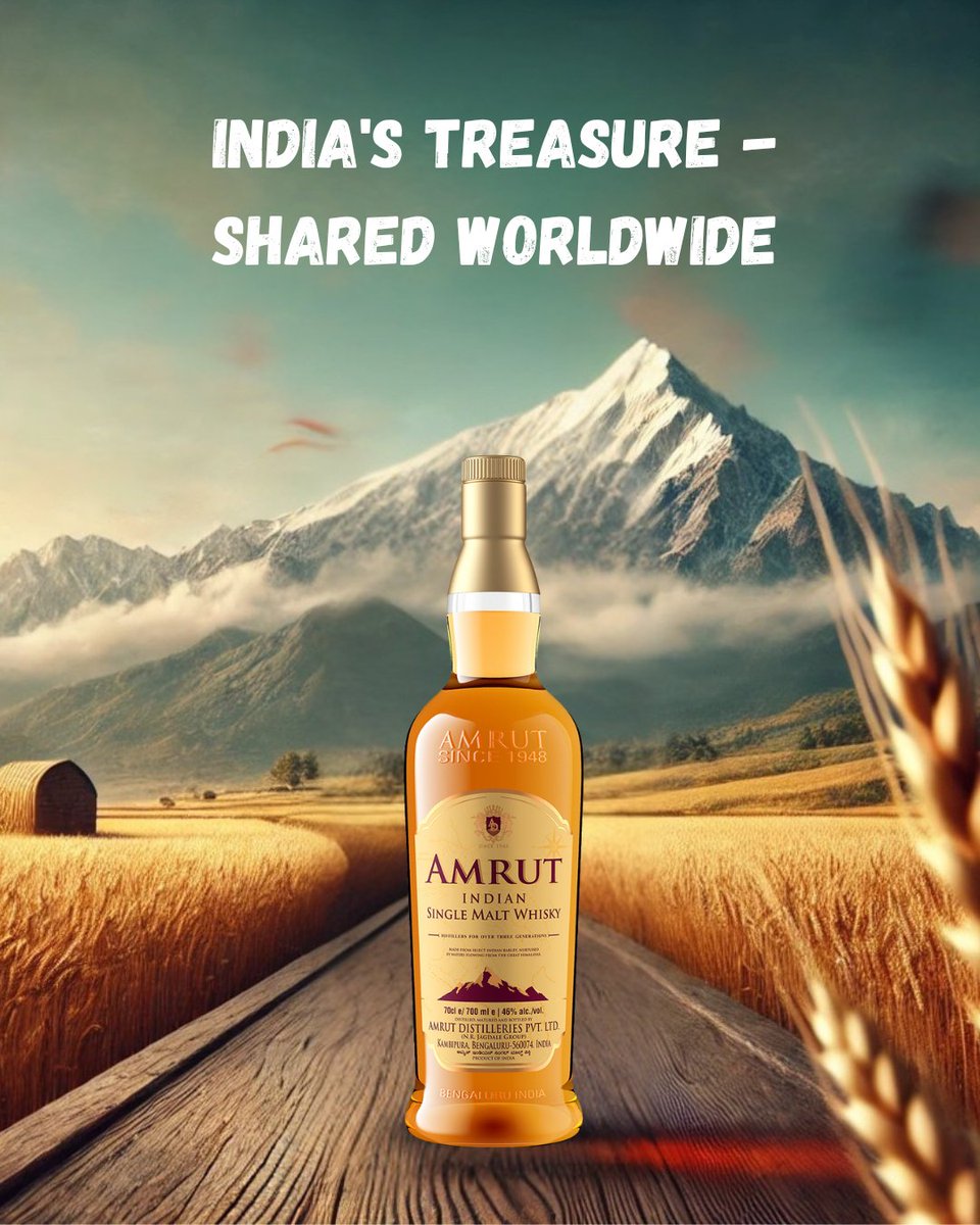 The name "Amrut" is translated to "nectar of the gods."

AMRUT was the first Indian distillery to export an Indian Single Malt Whisky produced according to Scotch Whisky Association Standards. 

Where2Buy: glassrev.com/where-to-buy#a… 

#amrutwhisky #indianexcellence #enjoyresponsibly
