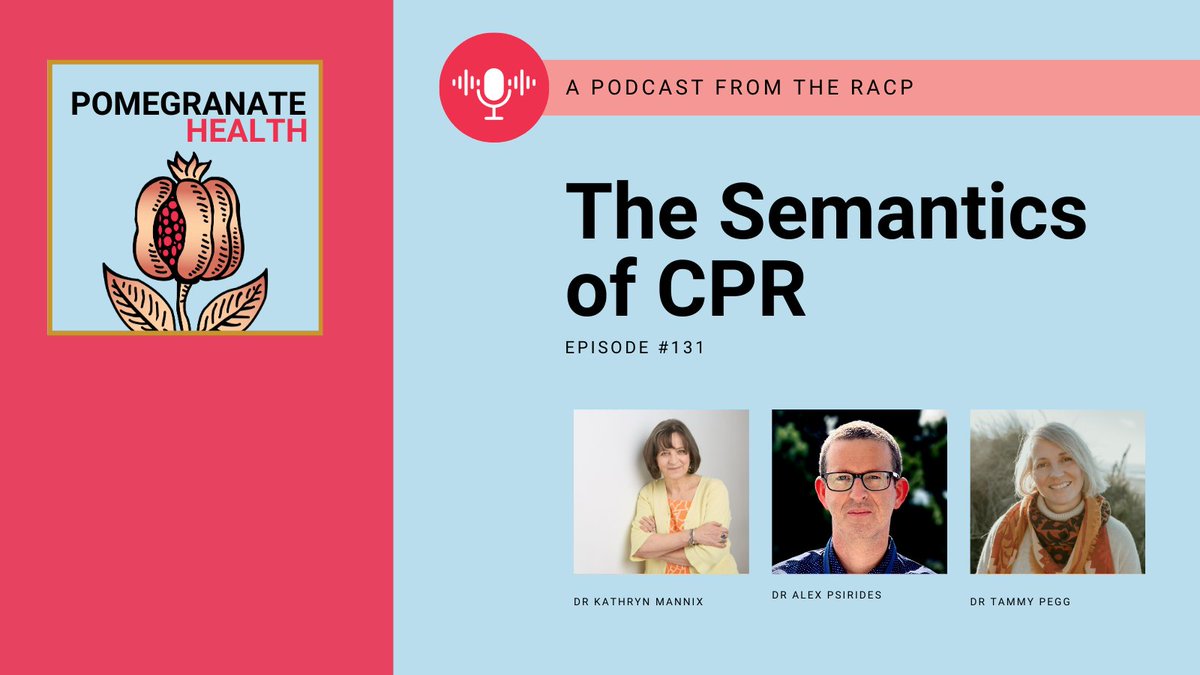 TheRACP's tweet image. The line between life and death: cardiac arrest and CPR. The latest episode of Pomegranate Health #podcast has landed. Listen now #cardiology @HeartLungCirc @psirides @drkathrynmannix
ow.ly/jyzs50Wo7Uw