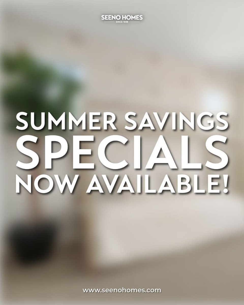 SeenoHomes_1938's tweet image. This summer is the perfect time to move — with up to $130K off select inventory homes, your dream home is closer than ever. ✨ Visit our website to learn more.

#SeenoHomes #SummerMove