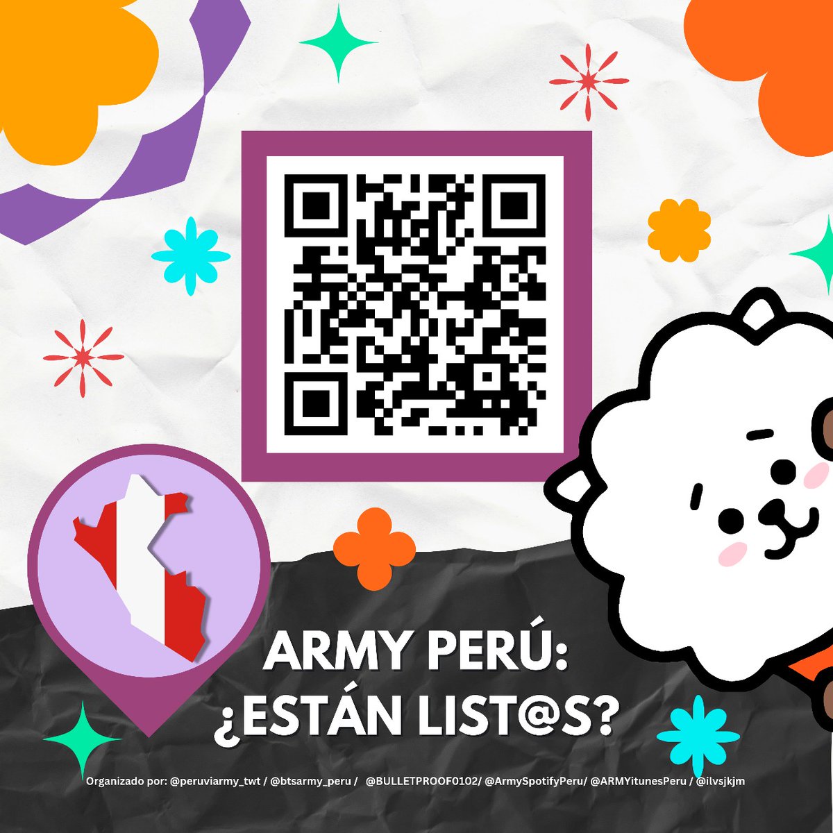BulletprofLatam's tweet photo. ARMY de PERÚ 🇵🇪

Un evento que revolucionará  todo lo que conocías se acerca.🤯😱

¿Quieres ser parte de este y divertirte junto a nosotr@s? 😉

Completa el siguiente formulario y entérate de todas las novedades 🤫👇.

📍https://t.co/42mc1fGbqK https://t.co/mx2y2Qxc4O
