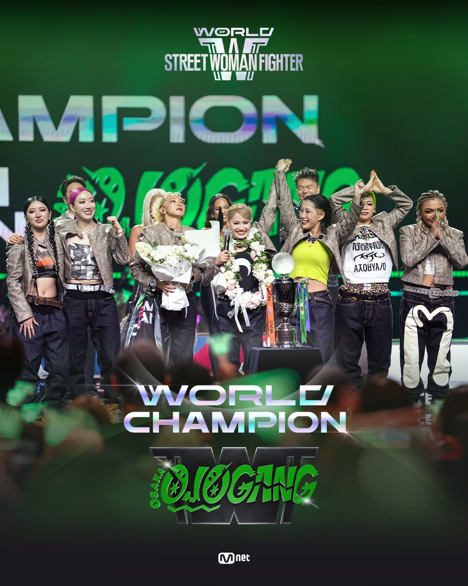 WSWF_UPDATES's tweet image. WSWF CHAMPION
TEAM JAPAN - OSAKA OJO GANG 💚