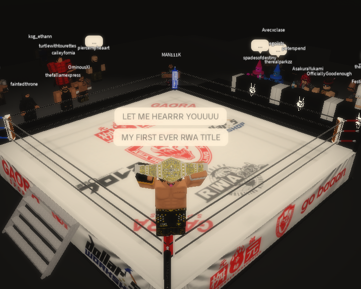 I... DID IT...? I DID IT! OHHHH MY GODDDDDD....

#ANDNEW MOSHA OZA CHAMPION.
[<a href="/APWACA2021/">APWA || Asia Pro Wrestling Academy</a>]

Thank you APWA for supporting me and THANK YOU to @Shinju_Uno for the battle of my life. You have all of my respect.