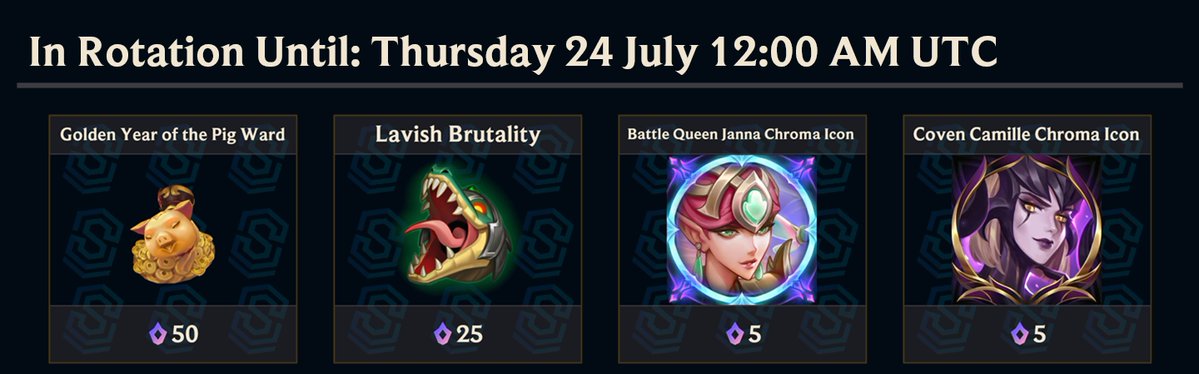 SkinSpotlights's tweet image. Mythic Shop Rotation!
