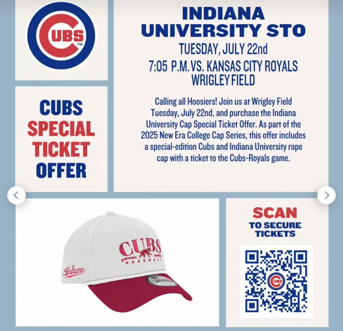 W_B_Rick's tweet image. I’d like to thank the biggest Indiana guy I know @BarstoolTate for bringing us to Wrigley on IU night!
