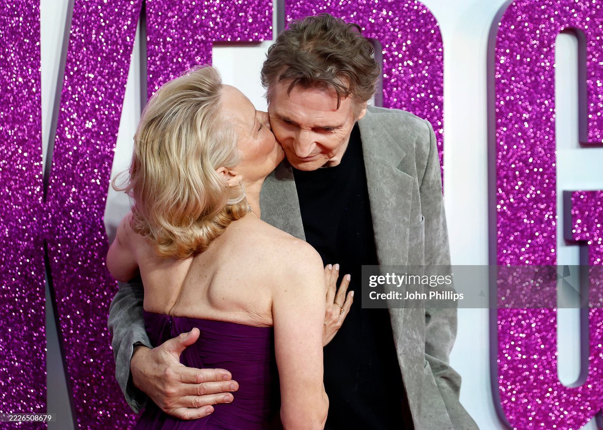 bestofpam's tweet image. Pamela Anderson and Liam Neeson attend ‘The Naked Gun’ premiere (2025)