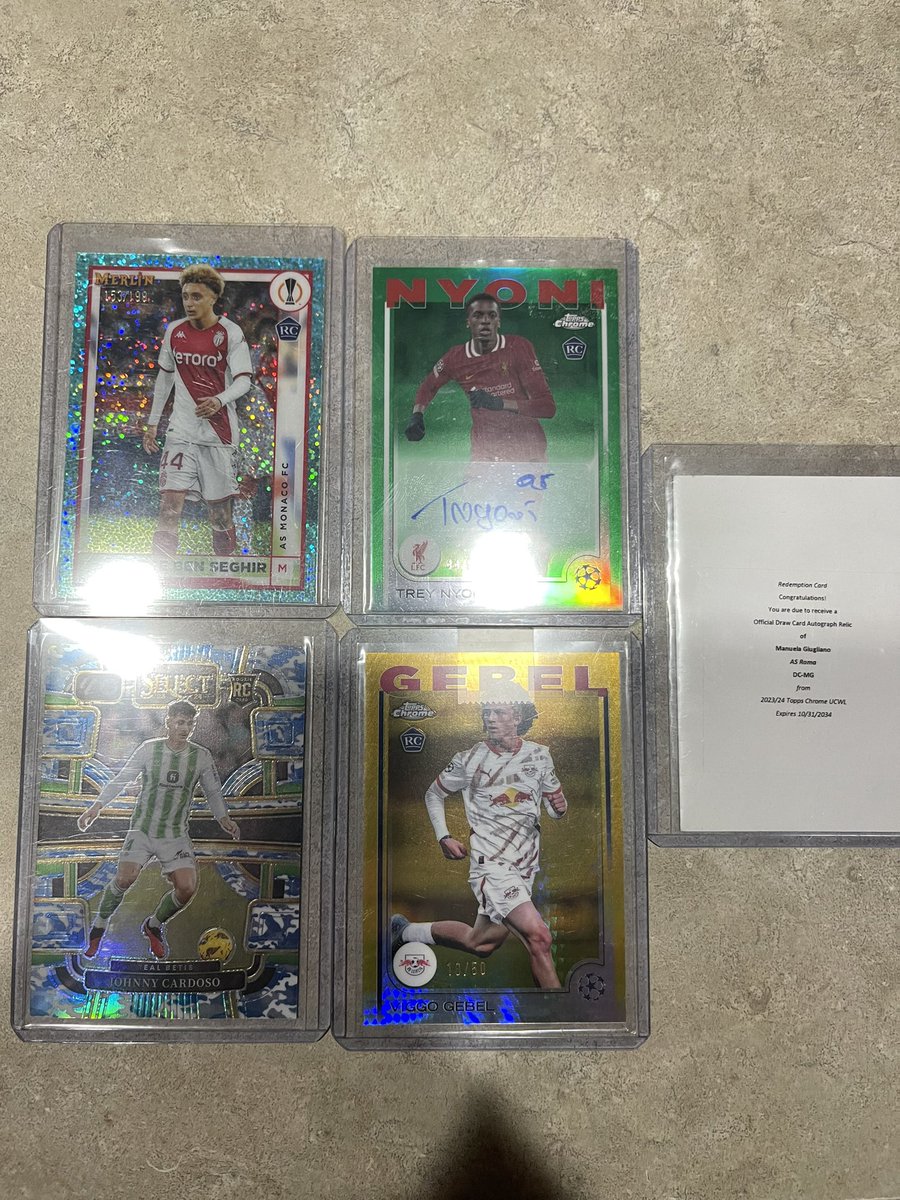 MartiniCards's tweet image. Mail/break day! I’ve been chasing this Giugliano champions league draw 1/1 card from 23/24 topps chrome UCWL since release. Randomly stumbled on @MeTylerG who pulled it! Thanks again so much 🫡 What the hobby is all about!
