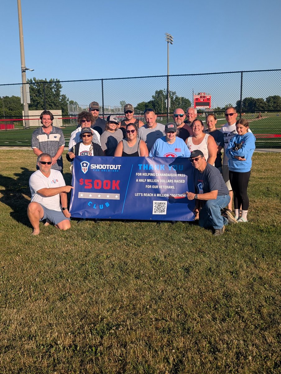 This Crew right here!!!  The hard part is done. The curtain goes up on Shootout for Soldiers Canandaigua 2025 at 10 am Saturday. We are so excited to share with you everything we have spent the better part of the year planning. Come join us for the fun 🇺🇸🇺🇸🇺🇸

#$500,000 club