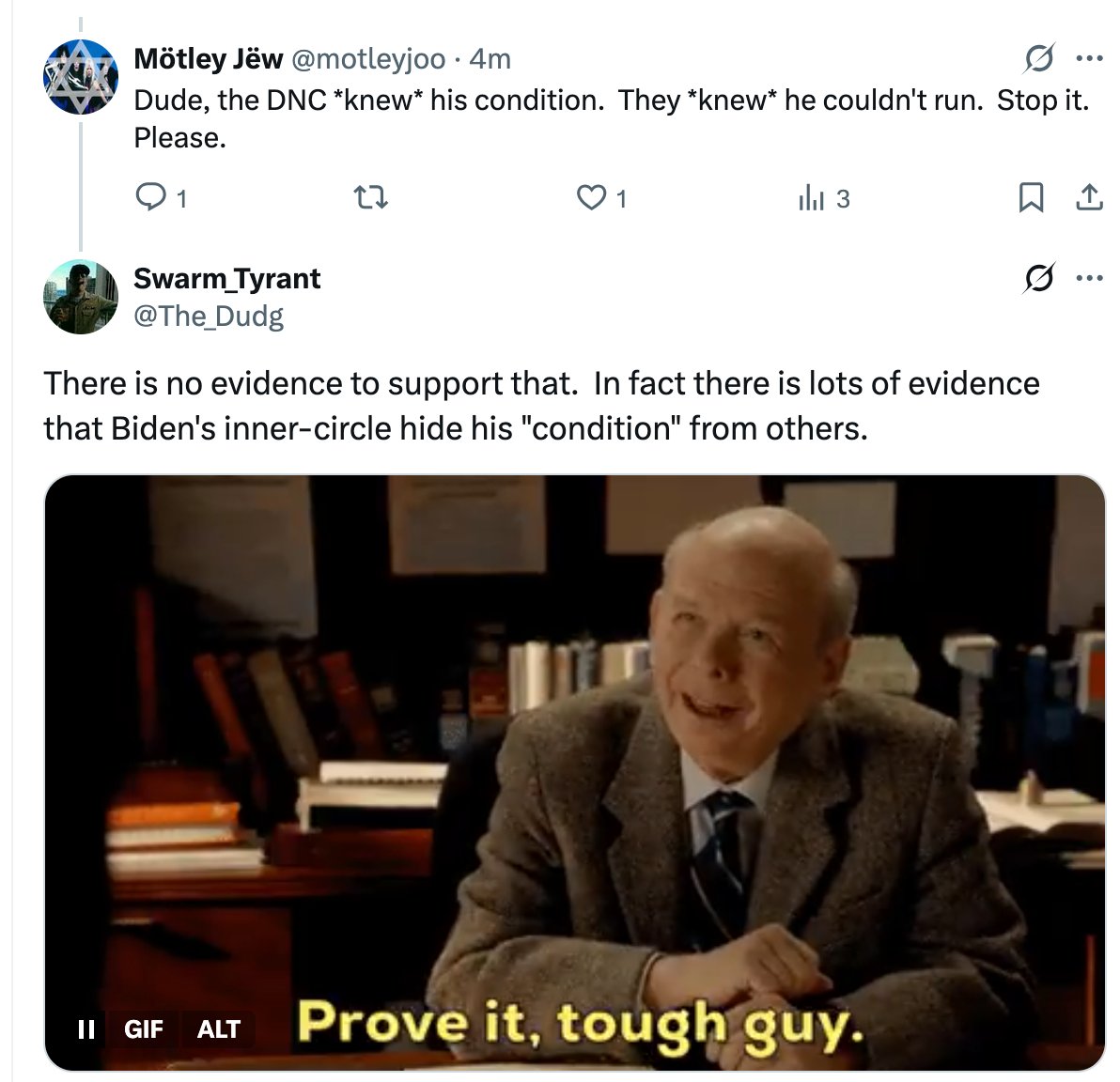 motleyjoo's tweet image. Libs are just the best.
THEREZ NO EVIDENCE TO SUPPORT THAT.
Okay.
And apparently "no evidence" the 2016 primary was rigged (other than all those leaked emails).