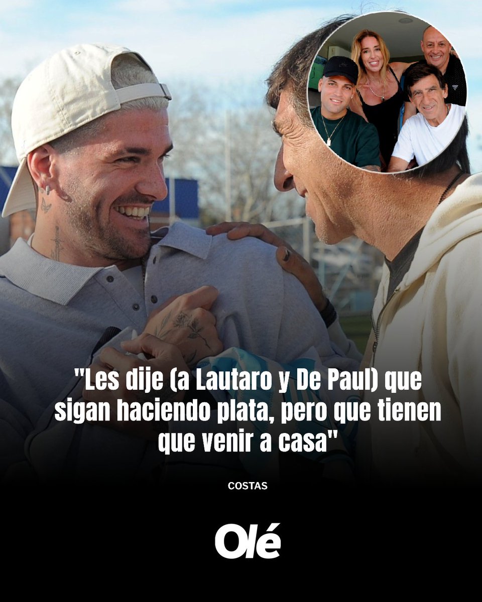DiarioOle's tweet image. COSTAS: EL PEDIDO A LAUTARO Y DE PAUL Y LA SALIDA DE SALAS ⚪️🔵
⚽️ El DT de Racing comentó la charla que tuvo con ambos jugadores de la Selección Argentina. Además, explicó que no se desilusionó por la llegada de Maxi a River.
🎙️ Olga