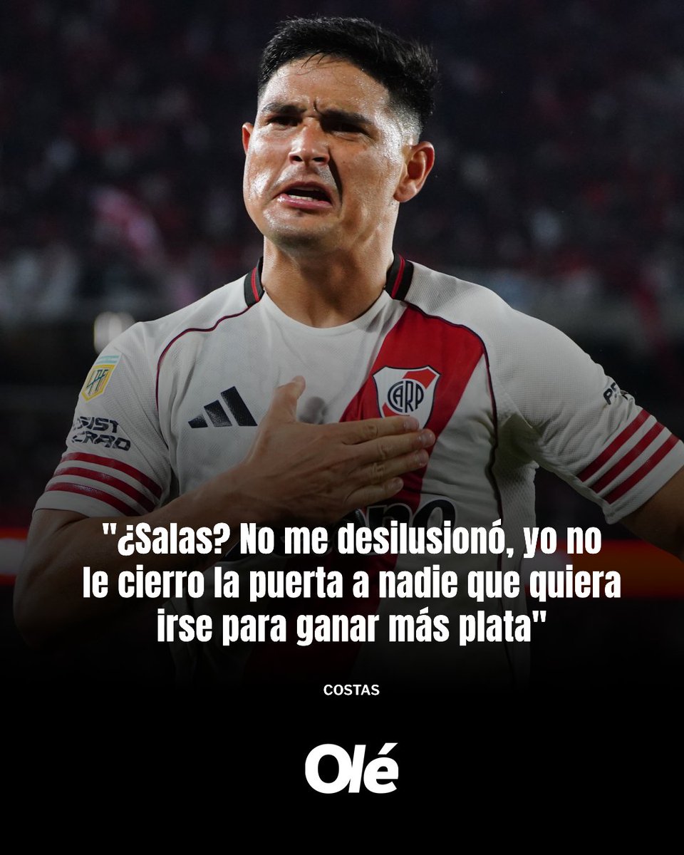 DiarioOle's tweet image. COSTAS: EL PEDIDO A LAUTARO Y DE PAUL Y LA SALIDA DE SALAS ⚪️🔵
⚽️ El DT de Racing comentó la charla que tuvo con ambos jugadores de la Selección Argentina. Además, explicó que no se desilusionó por la llegada de Maxi a River.
🎙️ Olga