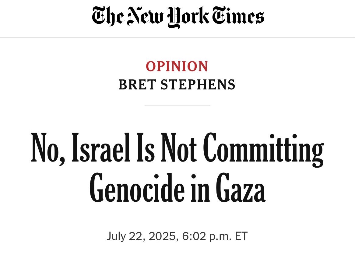 mamoun_linda's tweet image. They let a genocide scholar write one op ed. Now they’re back on script.