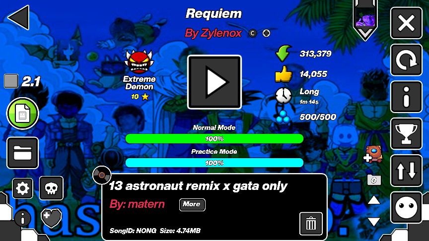 KaiGuyGD's tweet image. REQUIEM 100% | 7.731 Attempts
Nivelazo, me pase este nivel para algo importante proximamente...
Además es mi hardest de memoria asklddjsaklakjdls
DEDICADO A LA TWN, AL @NillKiggers696 @citinmn y @Javixed4