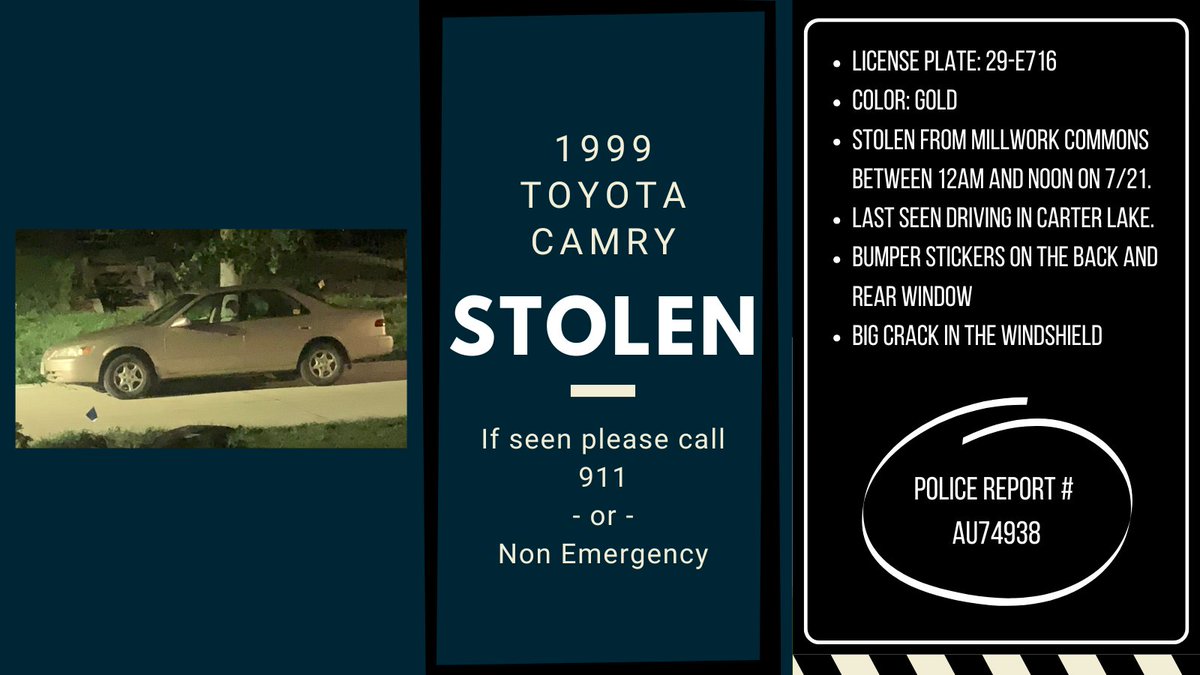 omaha_scanner's tweet image. Be on the lookout! Contact 911 or your local non-emergency if seen. Form: nossmedia.com #OmahaScanner