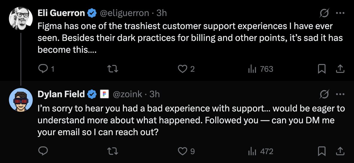 heyatif's tweet image. Start up founders, take note. Listen to your customers.
@zoink about to be a public company CEO and still actively engaging with customers to address feedback.
$FIG 🚀