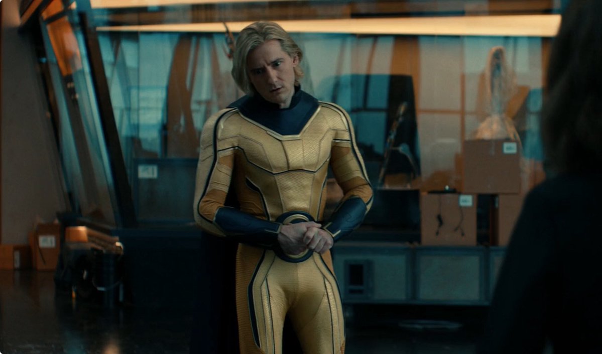 andordameron's tweet image. one of the best looking super suits to ever grace our screens imo 🫶🏻💛💙