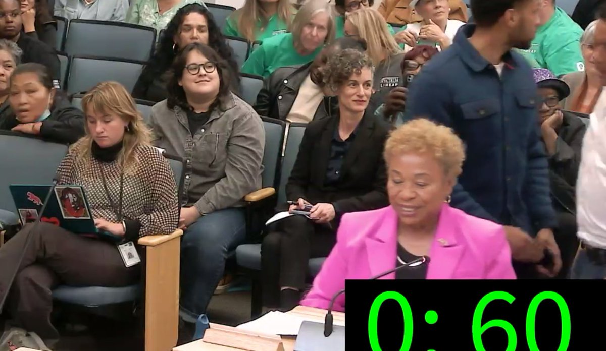 Oakland Mayor Barabara Lee is the first speaker, of several Oakland electeds. "voters chose to support Measure W because they wanted real solutions to very real problems in community..."