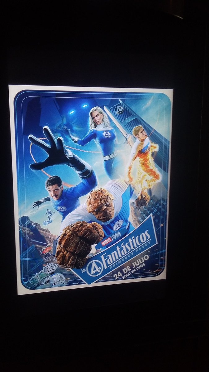 ToursCinema's tweet image. Vista Hoy #Los4Fantásticos : Primeros Pasos
Sin lugar a dudas, una de las mejores Peliculas de #MarvelStudios y la mas Comiquera del UCM.
Visualmente es buenisima y los Actores estan correctos en sus papeles, pero #VanessaKirby se roba la Peli. 😍
Pronto + criticas de ella.