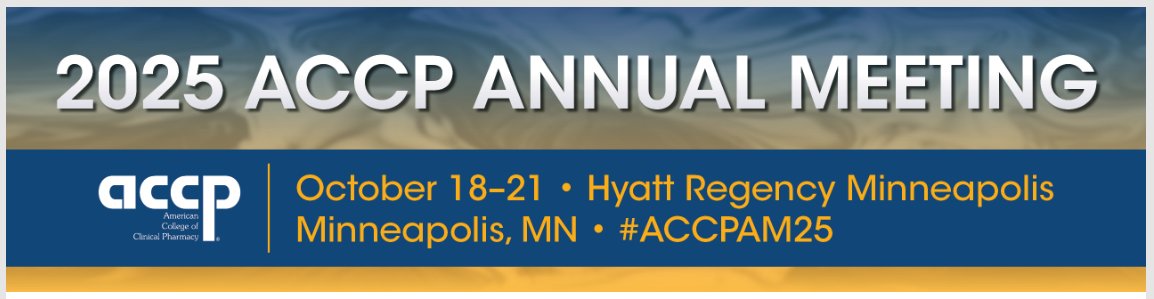 pkpdpg's tweet image. Applications for the 2025 M. Kelli Jordan Travel Award are open! The award provides a $1,000 for a pharmacy trainee to present their research at the PK/PD/PG PRN Business Meeting. Applications must be submitted by September 2 using the "Apply" button at: accp.com/stunet/award.a…