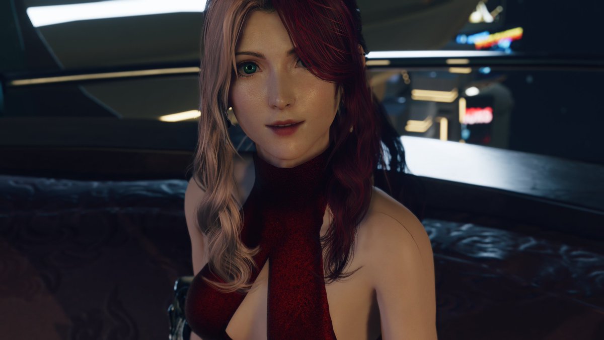 VxSapphire's tweet image. Adding the ability to mix and match hairstyle colors to Aerith's mod and hot damn, I'm in love with Rose Gold and Dark Red.