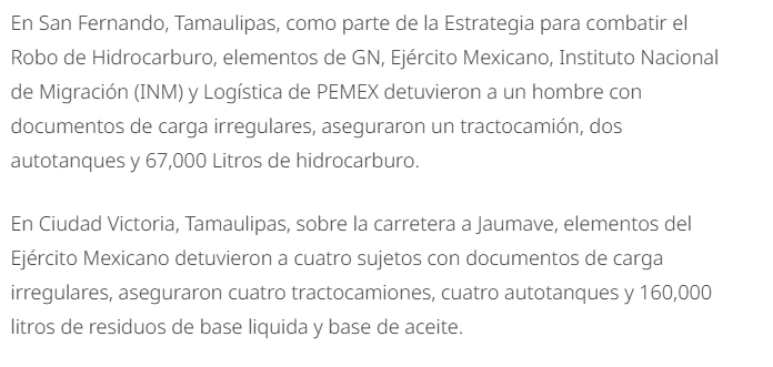MLopezSanMartin's tweet image. En el México donde ya no había huachicol… aseguran más de 200 mil litros de combustible robado en San Fernando y Ciudad Victoria, Tamaulipas.
